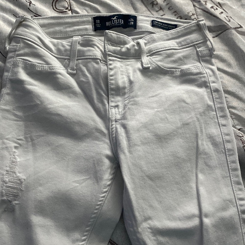 Size 0 White hollister jeans